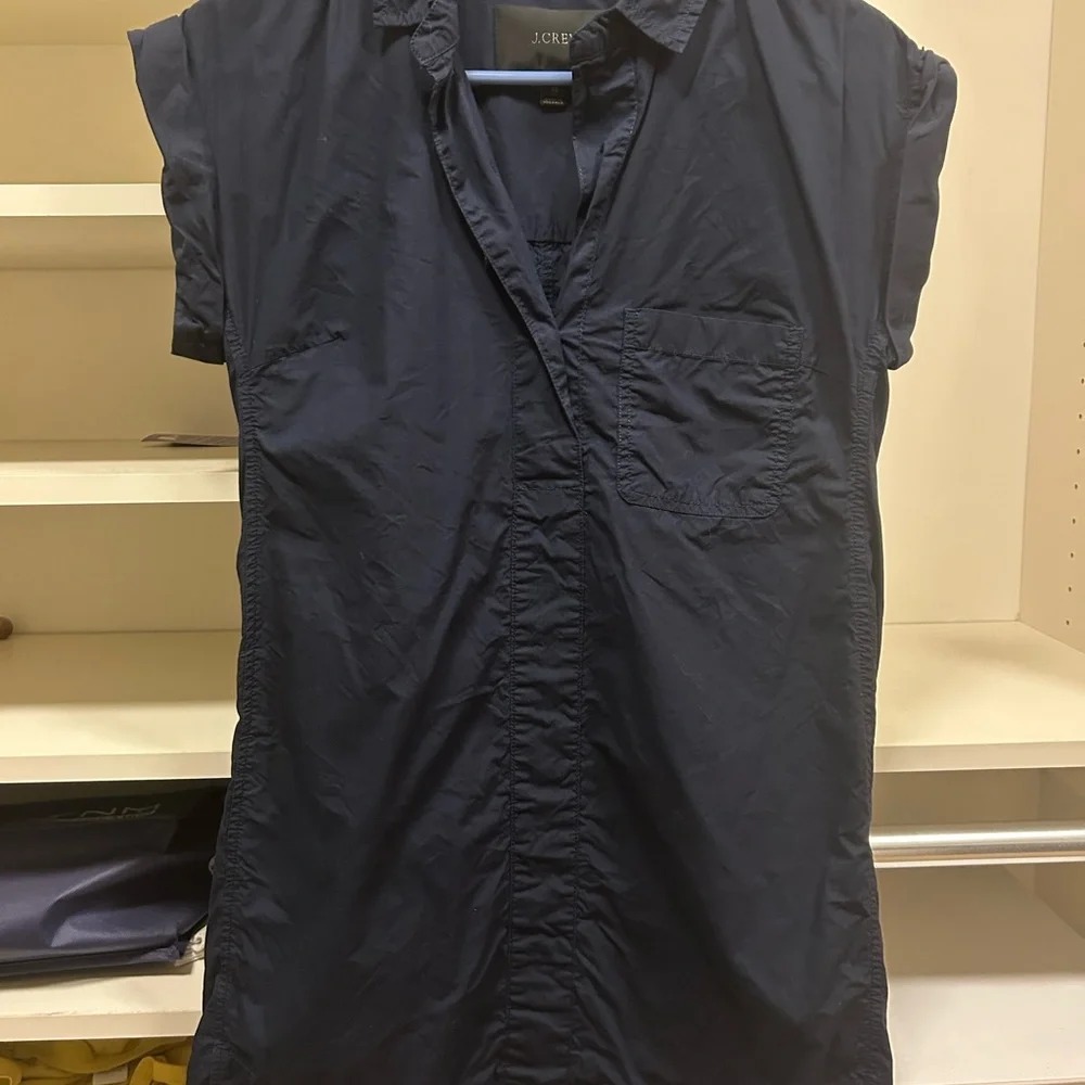 J.Crew Navy Pullover Dress - Picture 2 of 5